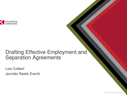 employment separation agreement template | company, employee & payment template