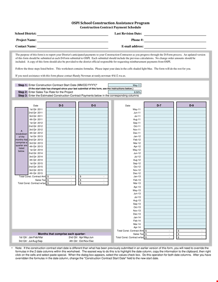 construction contract payment schedule - simplify your construction payment | easy-to-use contract template