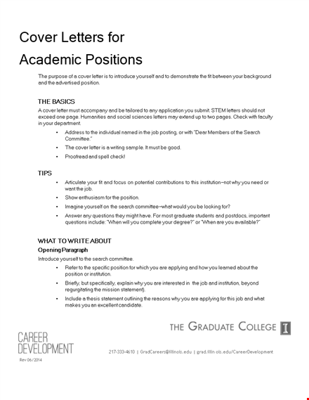 faculty cover letter - research, teaching position, students (spanish) template