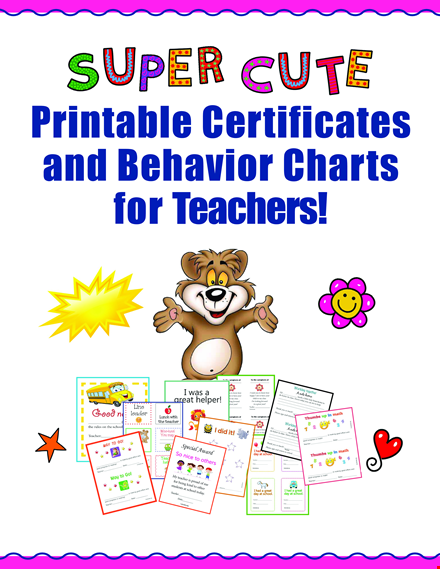 daily behavior chart template for teachers template