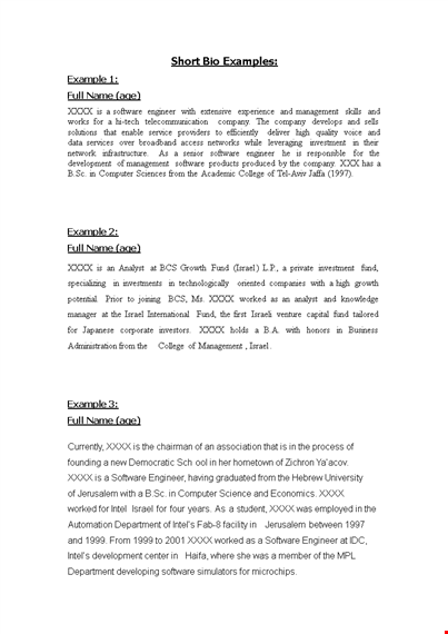 short-bio-examples