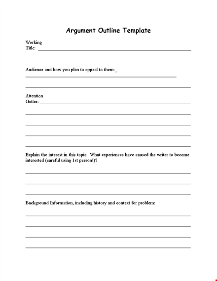 create compelling essays with our outline template - claim, appeal, and problem explained template
