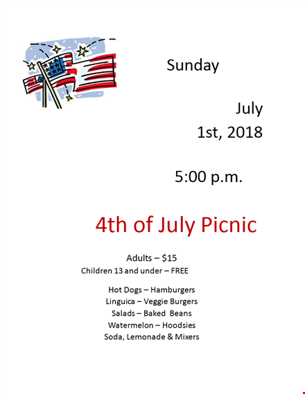 sunday picnic flyer template | customize & download now | pametclub template