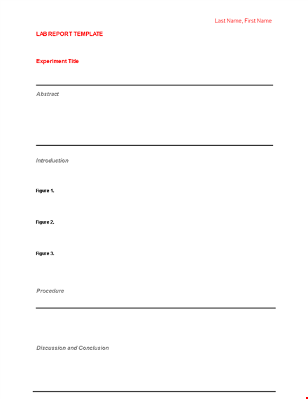 customize your lab report template with figures template
