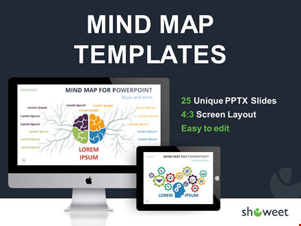 create effective presentations with our mind map template | powerpoint template