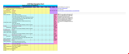 download free daily schedule template template