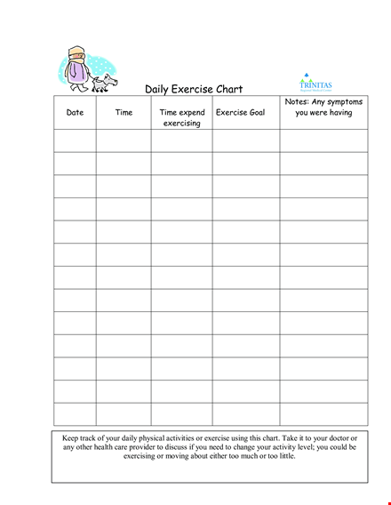 daily chart example template