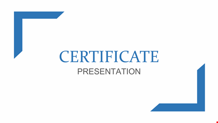 certificate powerpoint template