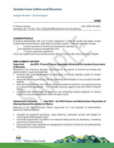 free resume cover letter example template