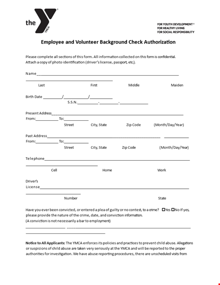 authorize employment check: background and abuse template
