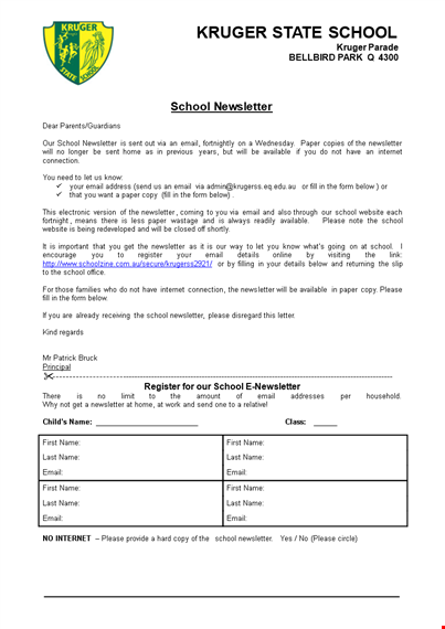 professional email example - tips for writing school and newsletter emails template