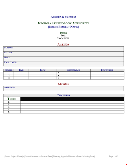 meeting minutes form template template