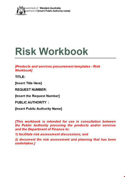 risk analysis template for effective management, contracts, procurement, and public needs template