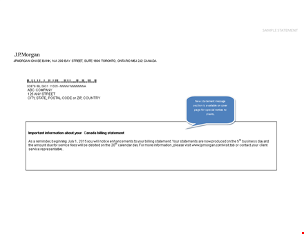 chase bank income statement template