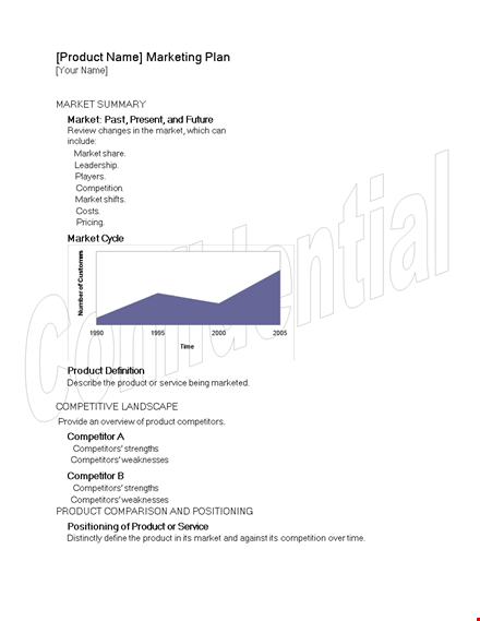 new product marketing plan template