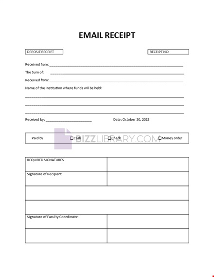 email receipt template template