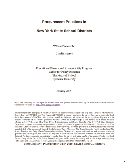 procurement executive summary - school, state, districts | optimized procurement analysis template