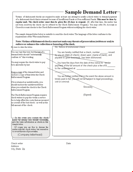 expertly crafted demand letter template - get compensated quickly template