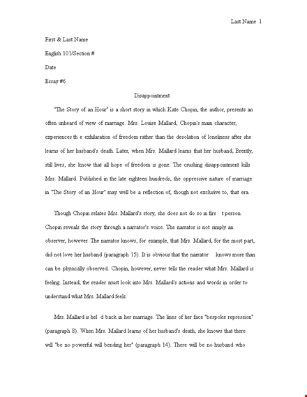 literary analysis essay template template