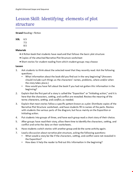 plot diagram template for students | understand story structure & characters template