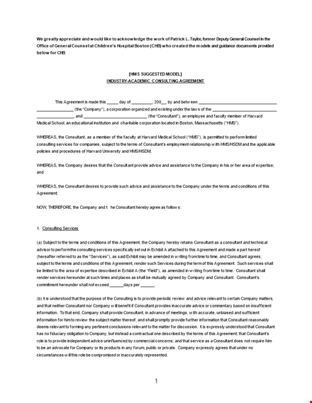 consulting contract template free ms word download template