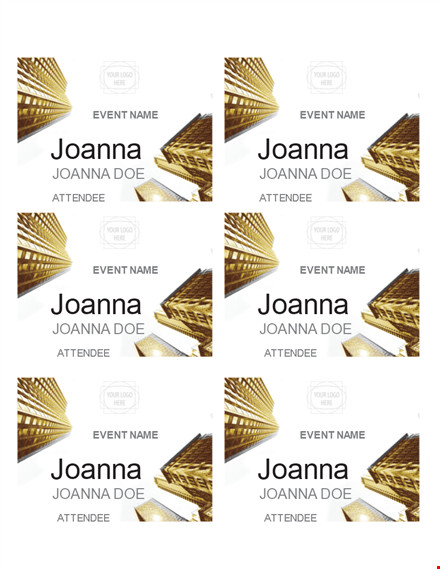 event name tag templates for joanna and attendees template