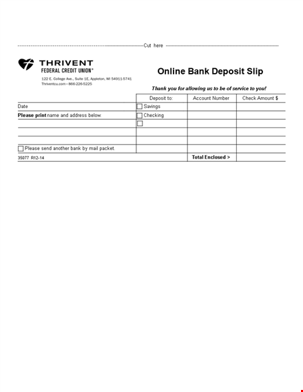 online deposit slip template for easy banking | deposit slip template template