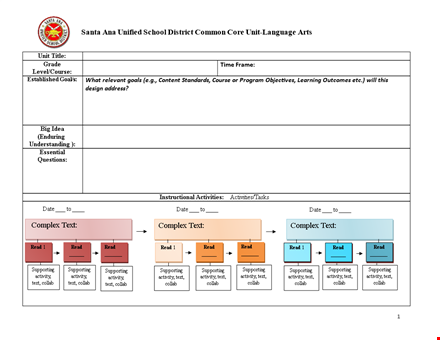 unit plan template - create effective lesson plans with standards template