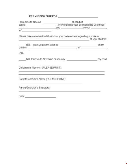 get your child's consent with our parent-friendly permission slip template