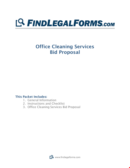 cleaning services bid template for offices template