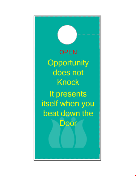 custom door hanger template | design your own template