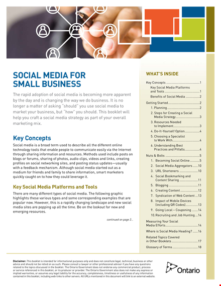 social media business proposal template
