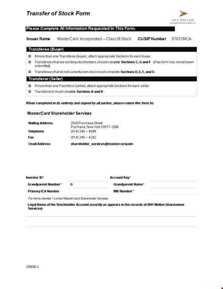 material stock transfer template