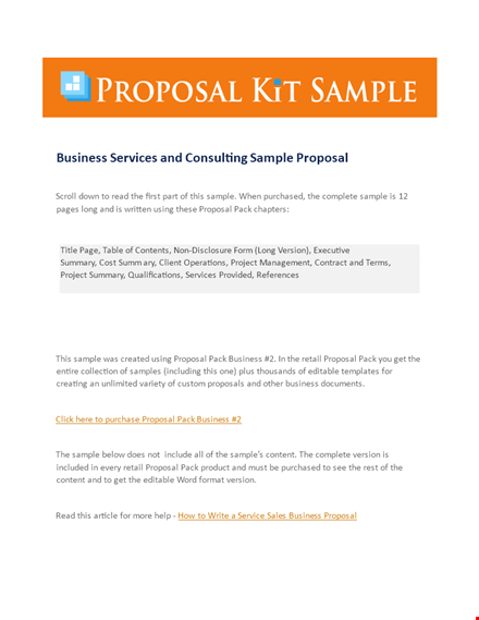 win your next client with our consulting proposal template | boost business sales template