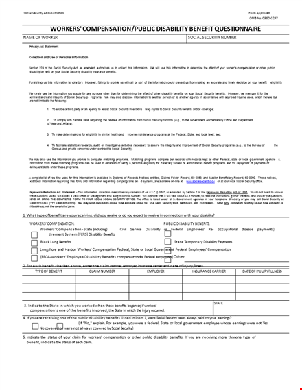 social security disability benefits: get important information and support template