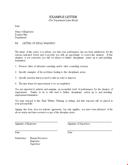 final warning letter template teywgvir template