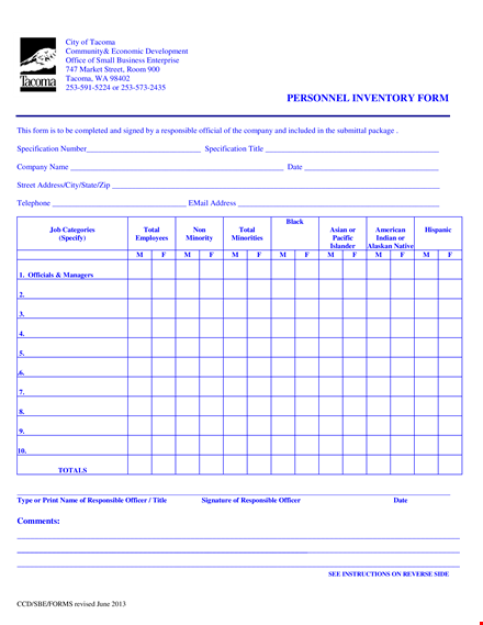 printable company inventory form for employees - total should template