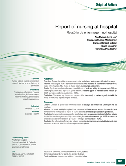 nursing audit template