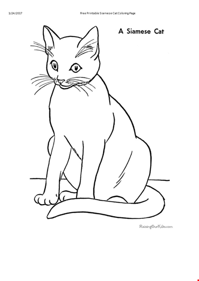 free printable cat coloring page template