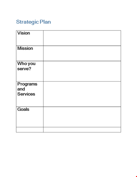 develop winning strategies with our strategic plan template - boost your vision template