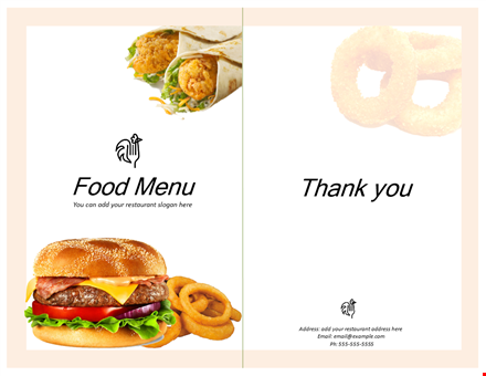 customizable menu templates | free designs for restaurants template