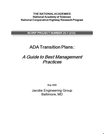 effective transition plan template for transportation department - streamline your transition template