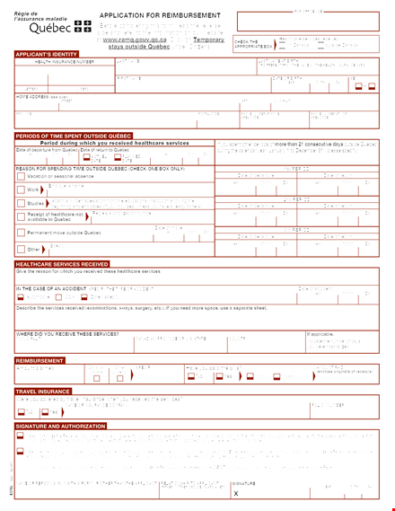 easy reimbursement with our services in québec | download form template