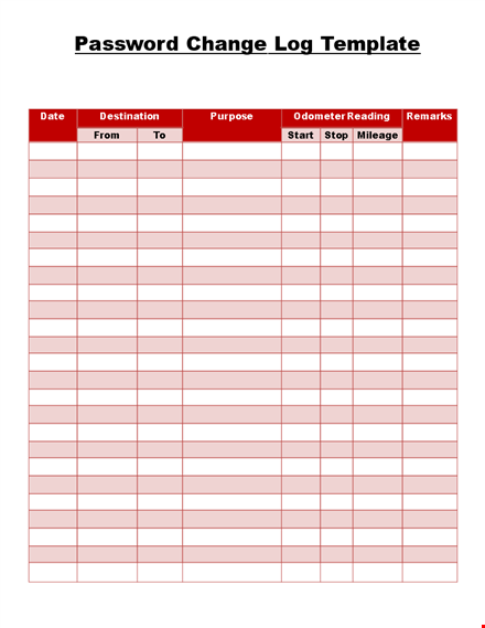 password list template - easily change and organize your passwords template