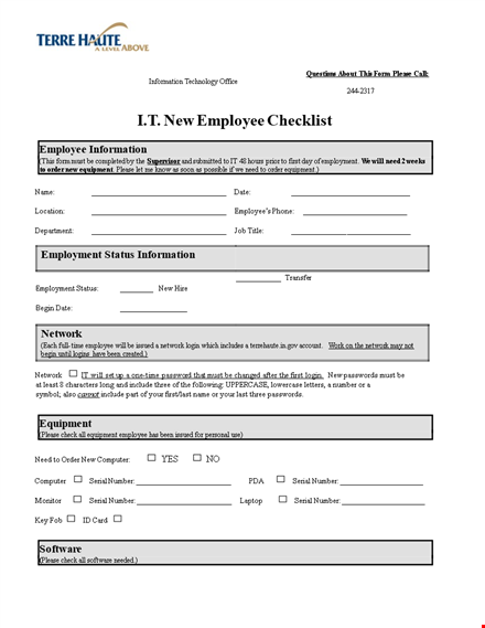 customize your onboarding process with our it new employee checklist template template
