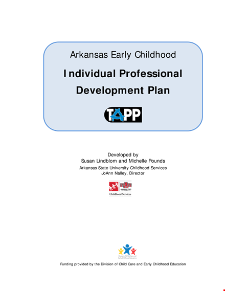 individual professional development plan template