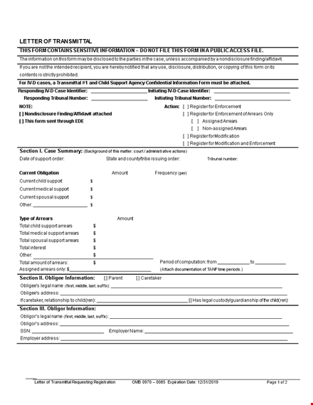 get paid faster with our letter of transmittal template - support and information to clear arrears template