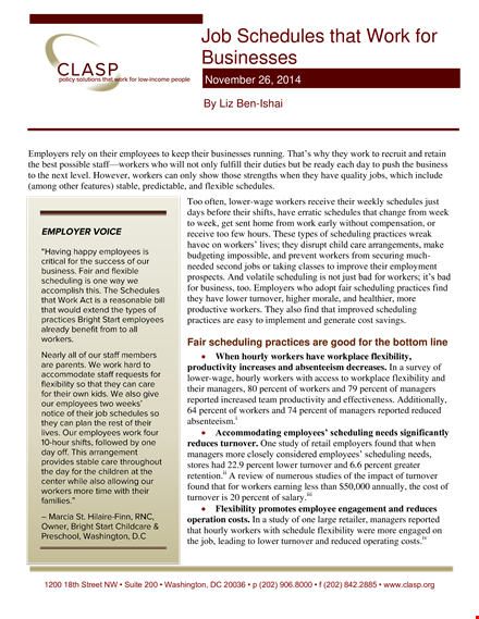 efficiently manage small business work schedules with our template template