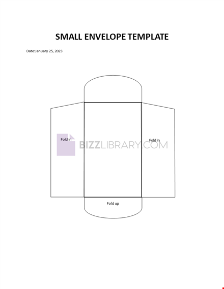 small envelope template template
