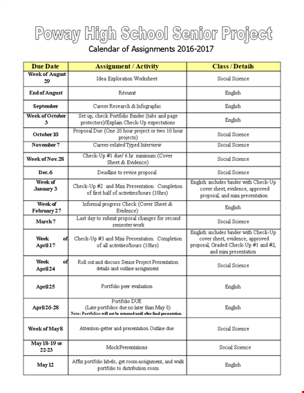 sr project master calendar template